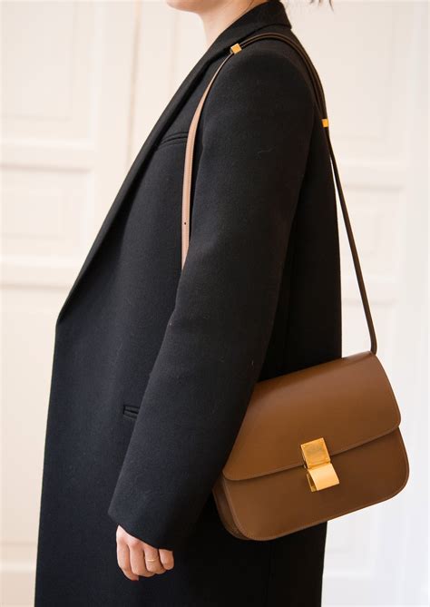 celine small brown bag|celine brown shoulder bag.